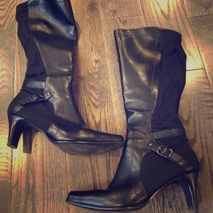 Easy spirit women’s high heel boots size 10W.